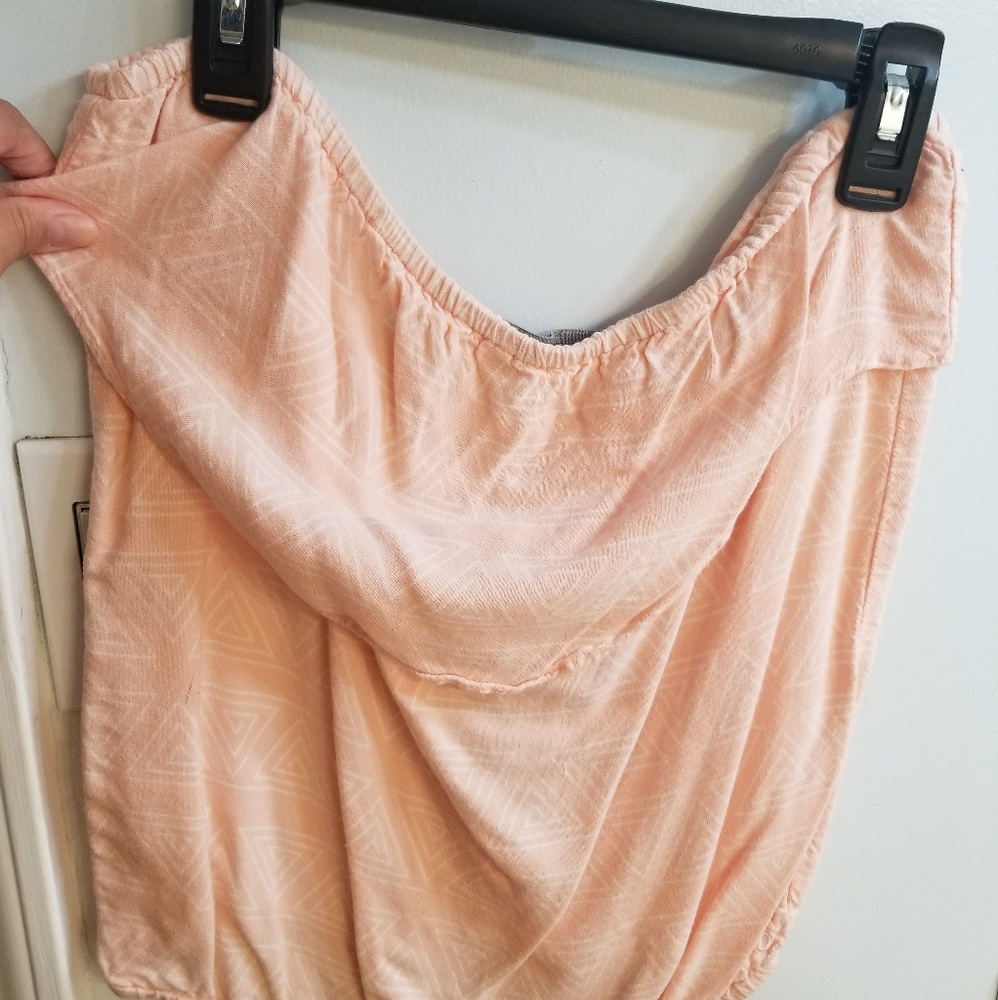 Strapless top
